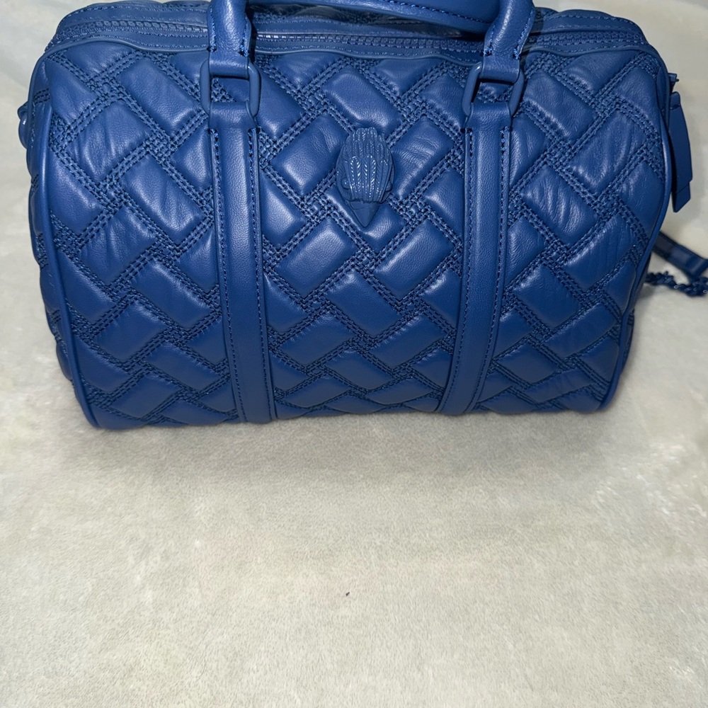 Kurt Geiger Blue Quilted Satchel
